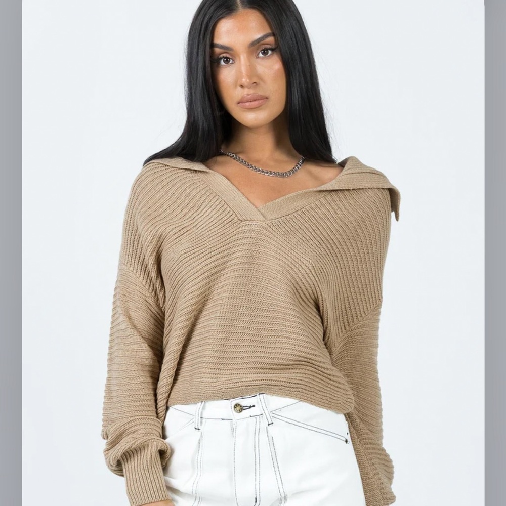 Tan Princess Polly sweater